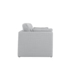 NEWPORT LIGHT GREY 3 SEATER SOFA