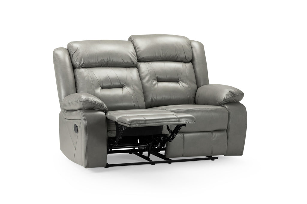 Novie Manual Recliner Sofa 2 Seater Sofa Grey