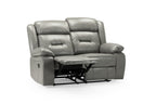 Novie Manual Recliner Sofa 2 Seater Sofa Grey