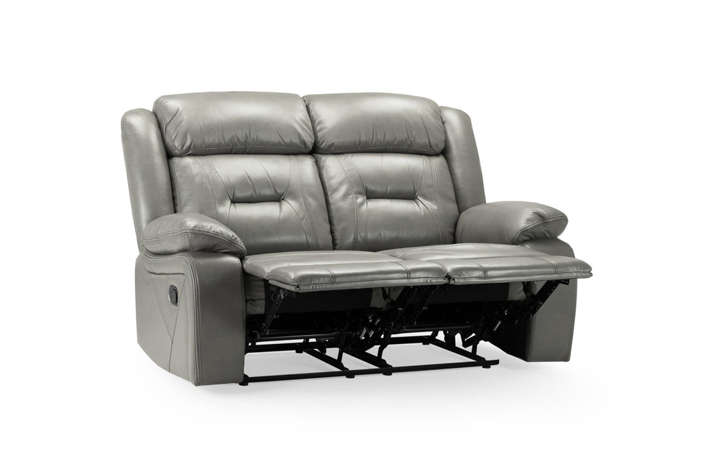Novie Manual Recliner Sofa 2 Seater Sofa Grey