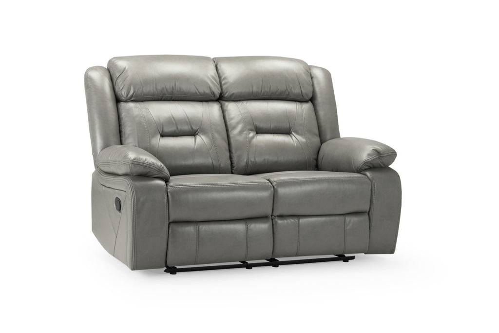 Novie Manual Recliner Sofa 2 Seater Sofa Grey