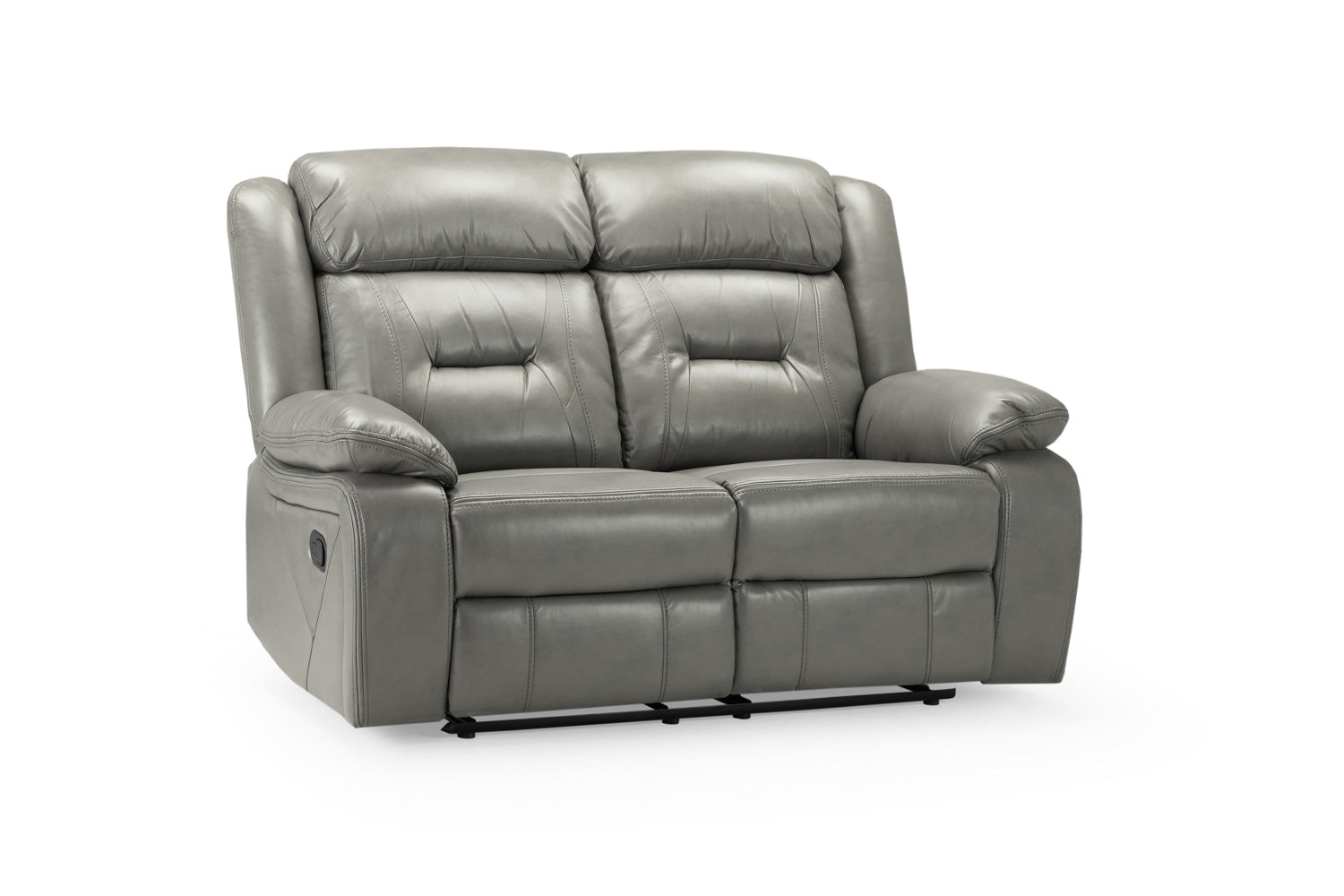 Novie Manual Recliner Sofa 2 Seater Sofa Grey