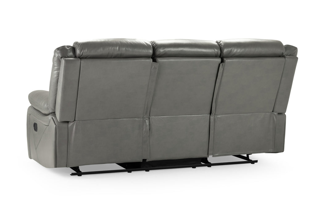 Novie Manual Recliner Sofa 3 Seater Sofa Grey