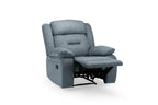 Novie Manual Recliner Sofa Fabric Armchair Sofa Grey Fabric