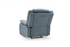 Novie Manual Recliner Sofa Fabric Armchair Sofa Grey Fabric