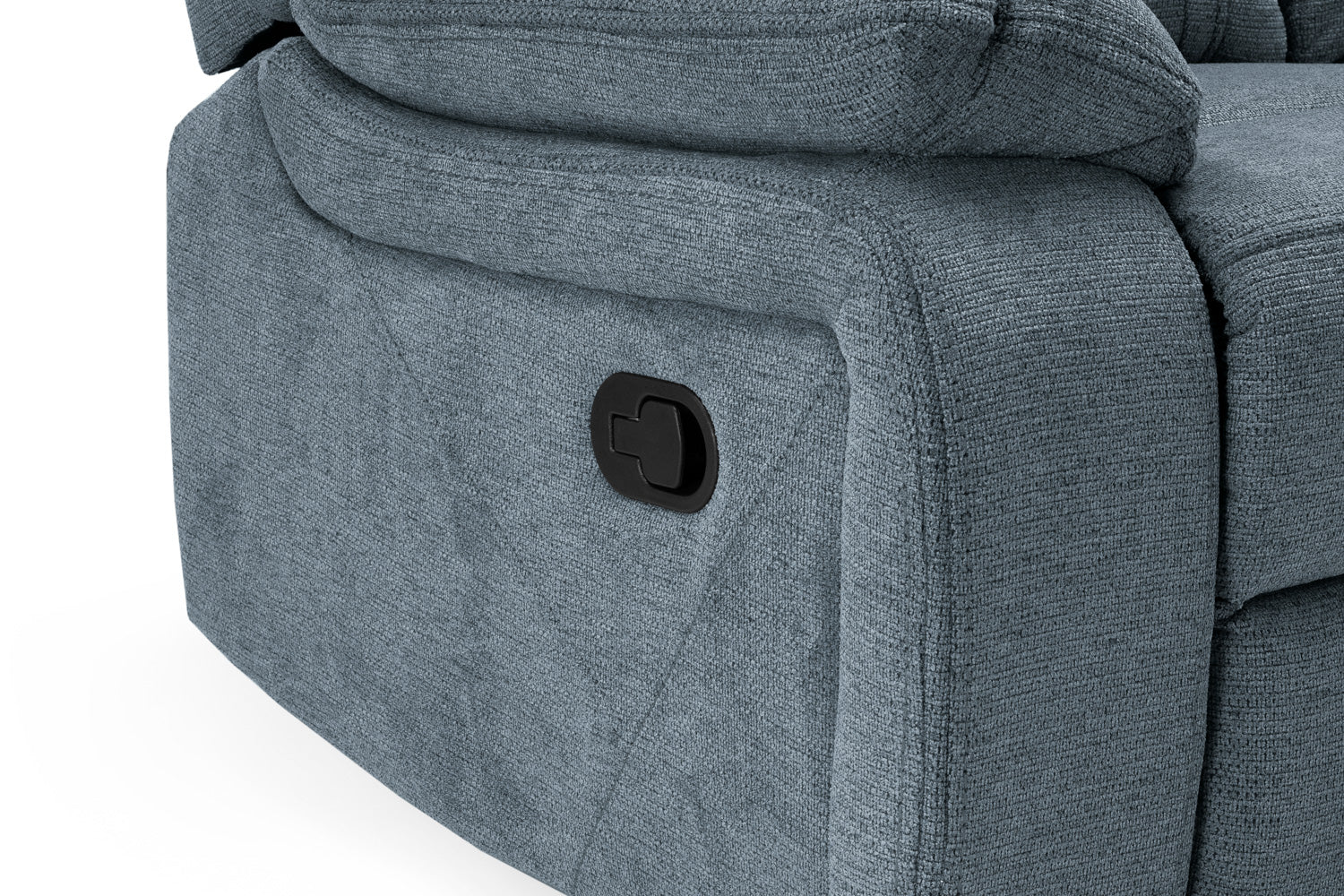 Novie Manual Recliner Sofa Fabric Armchair Sofa Grey Fabric