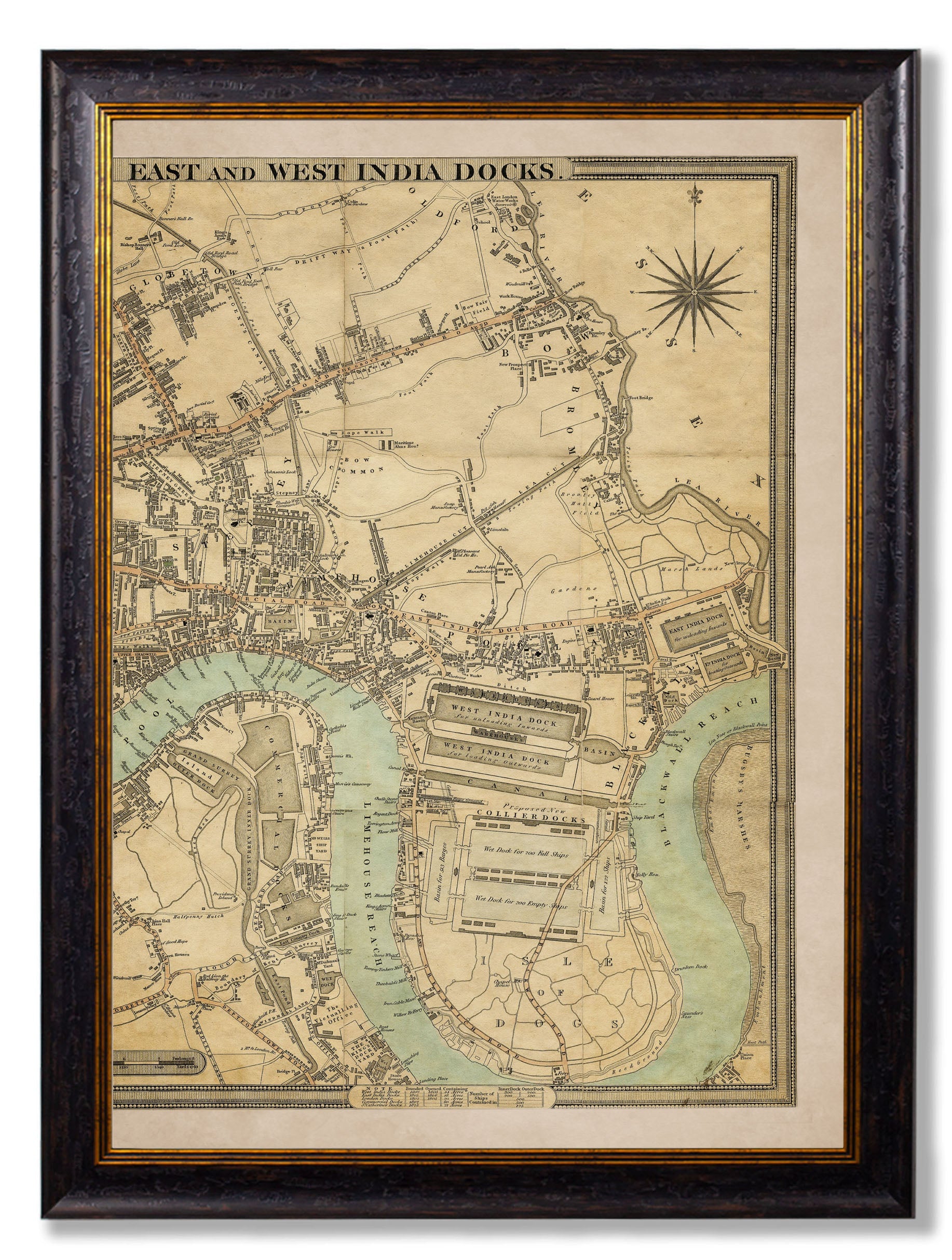 c.1827 London Triptych Map