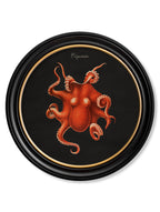 C.1876 Marine Animals in Round Frames - Black