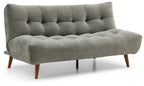 Venus Washed Olive Chenille Lux Sofa Bed
