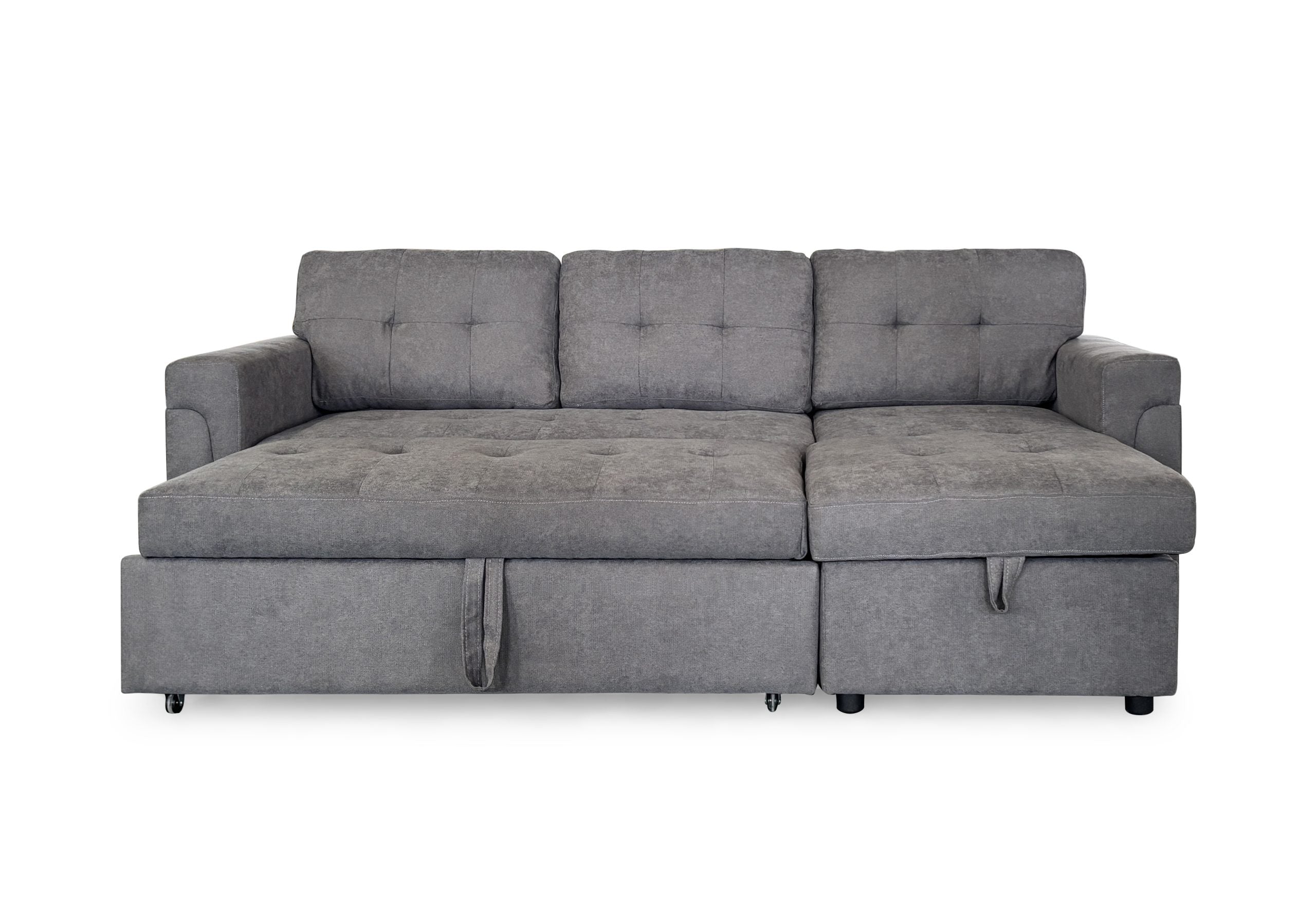 Omniya Sofabed Grey Universal Left Or Right Corner with Storage