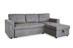 Omniya Sofabed Grey Universal Left Or Right Corner with Storage