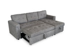 Omniya Sofabed Grey Universal Left Or Right Corner with Storage