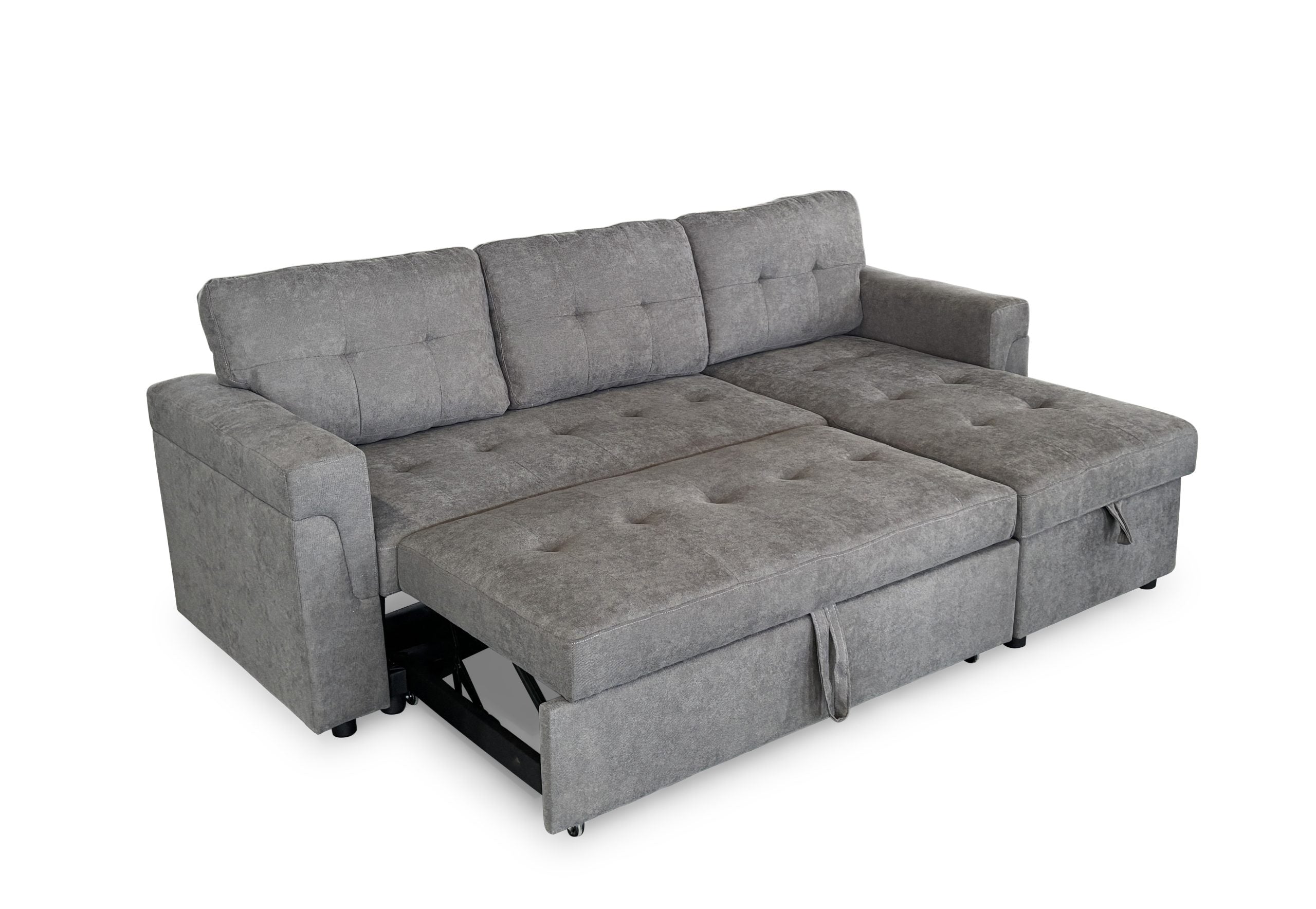 Omniya Sofabed Grey Universal Left Or Right Corner with Storage