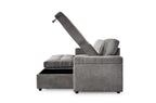 Omniya Sofabed Grey Universal Left Or Right Corner with Storage