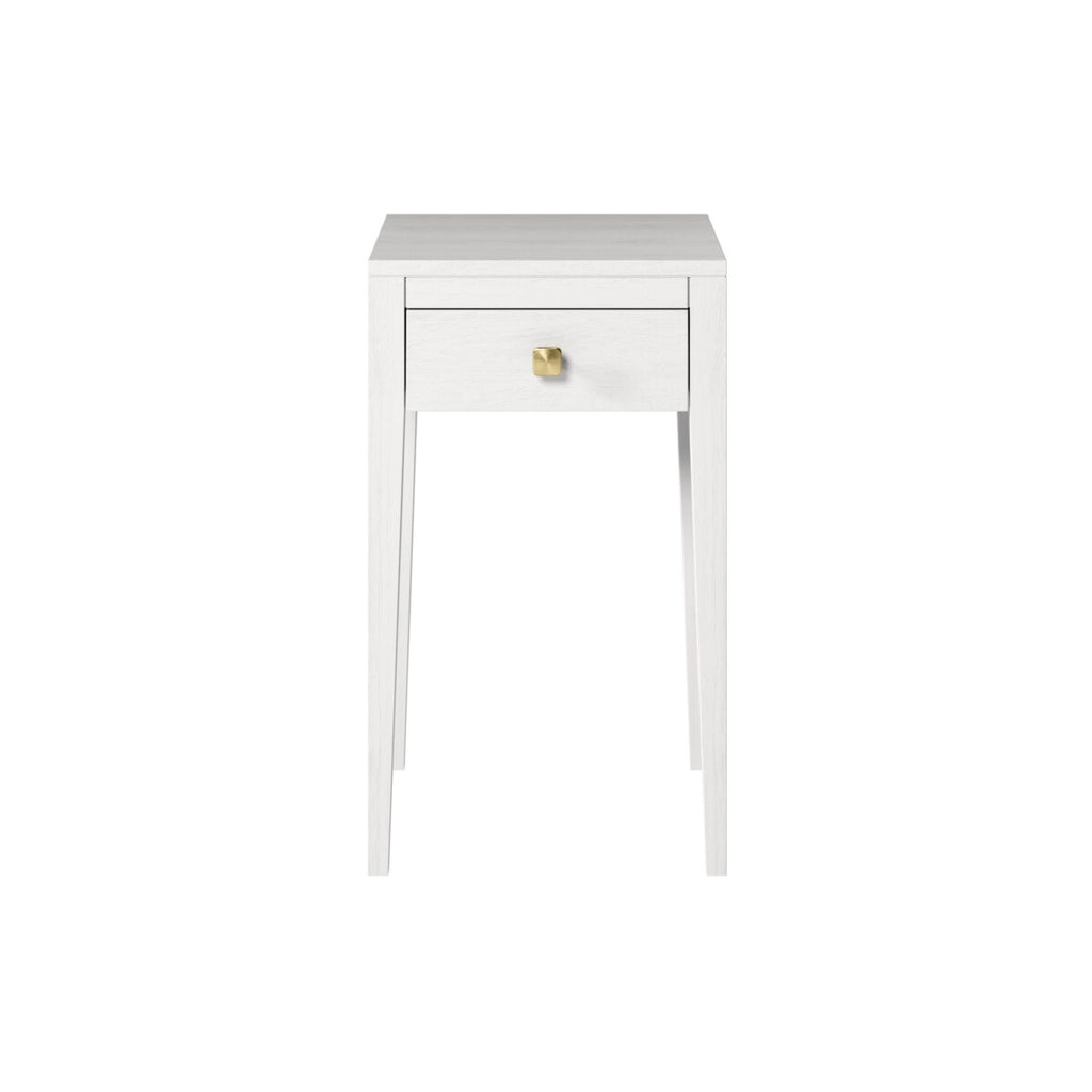 Pablo Bedside White One Drawer