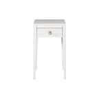 Pablo Bedside White One Drawer