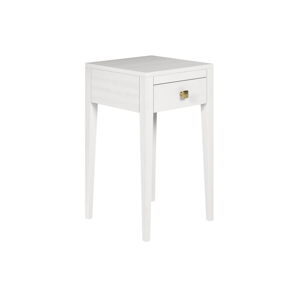Pablo Bedside White One Drawer