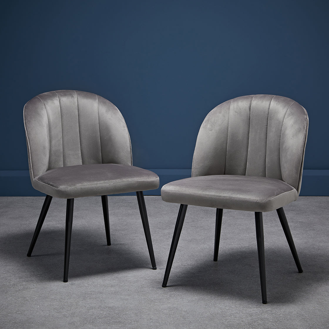Orla Dining Chair Grey (Set Of 2)