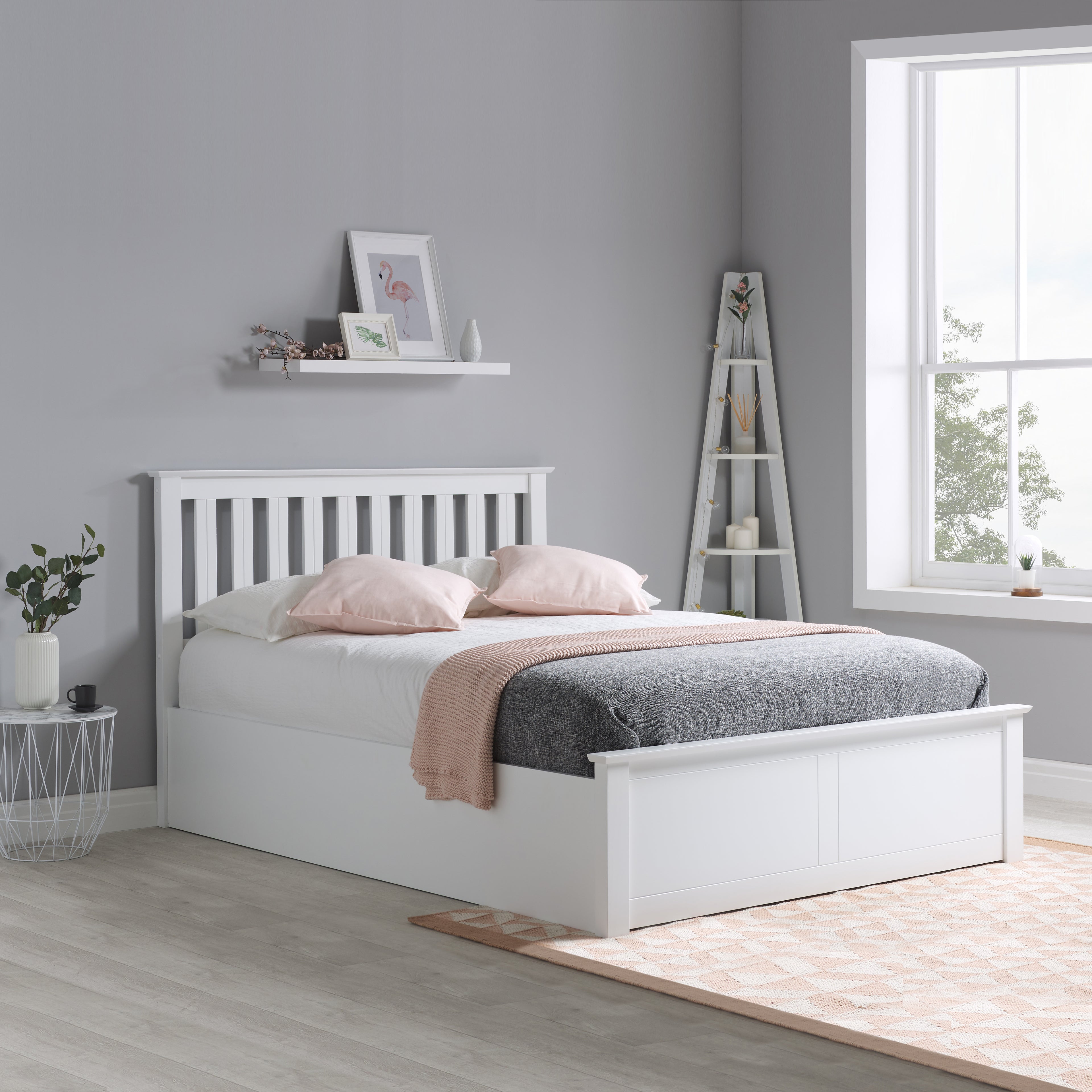 Phoenix Small Double Ottoman Bed