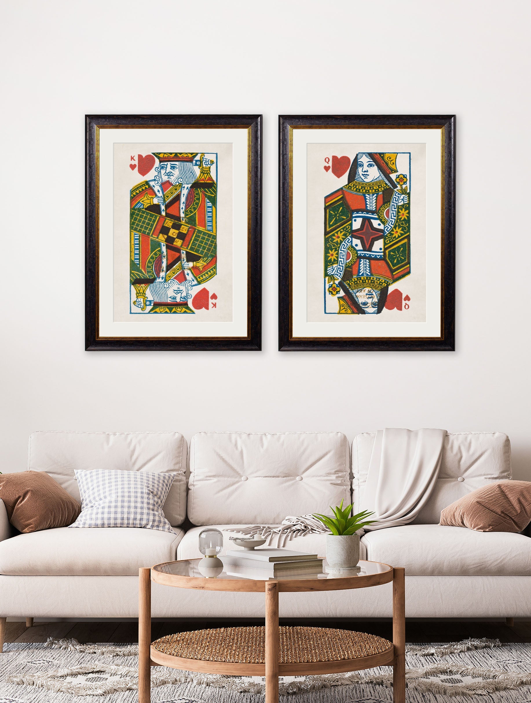 c1888 King & Queen of Hearts