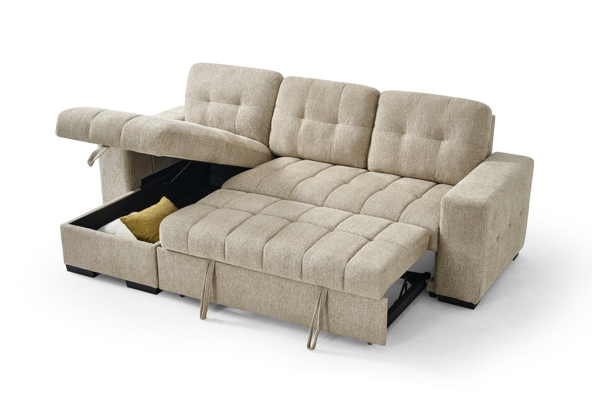 Palermo Universal Corner Sofabed Beige Eastley | Kip | Quercioli | Barete | Metropolitan | Portobello | Aissa Style