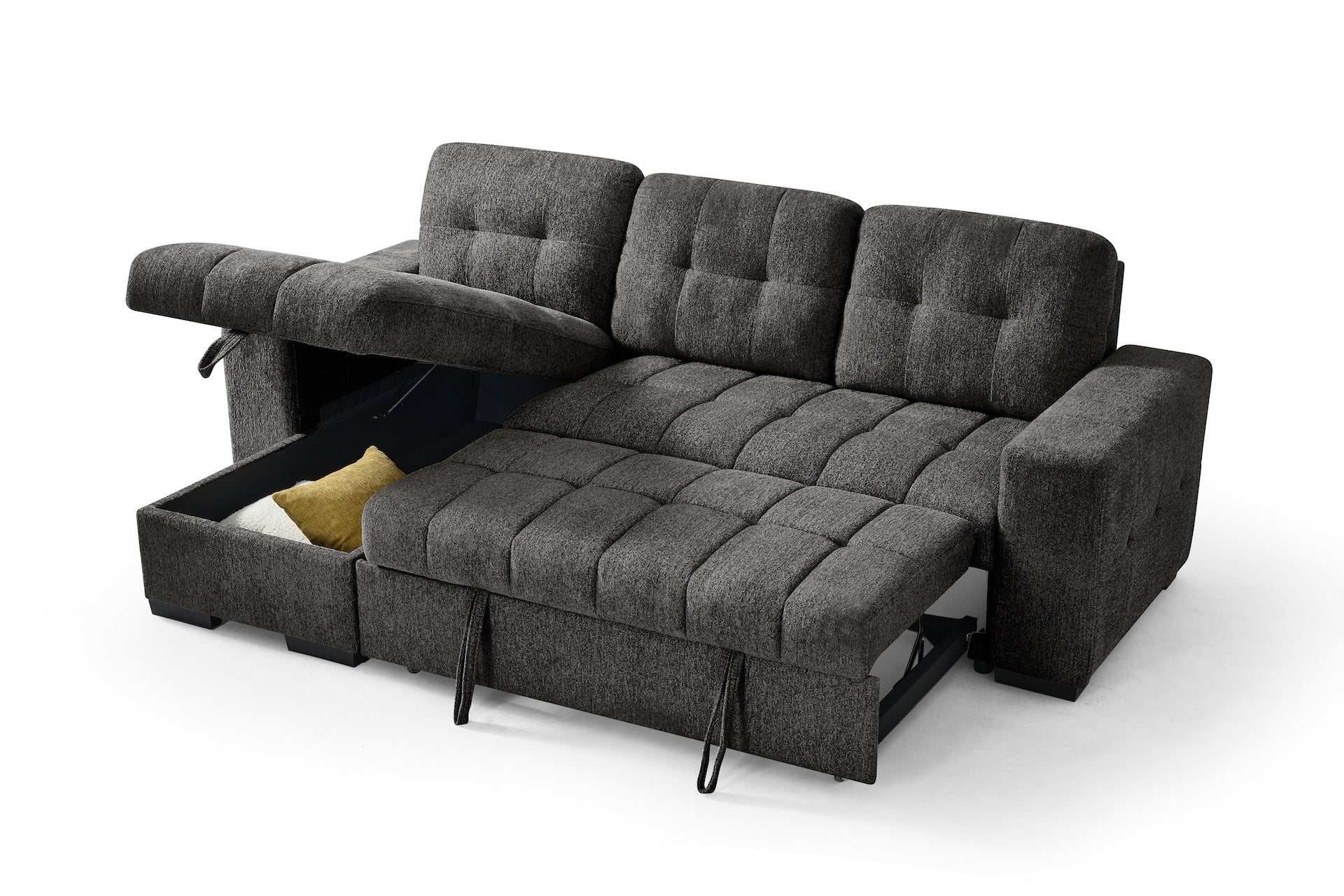 Palermo Universal Corner Sofabed Grey