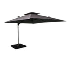 Dark Grey 3 x 3 Meter Parasol And Base