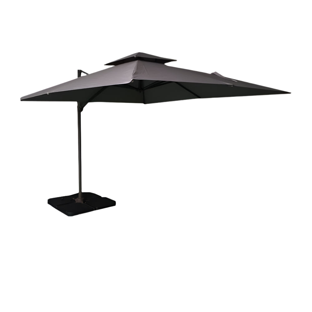 Dark Grey 3 x 3 Meter Parasol And Base