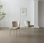 Pietra Dining Chair Champagne Fabric