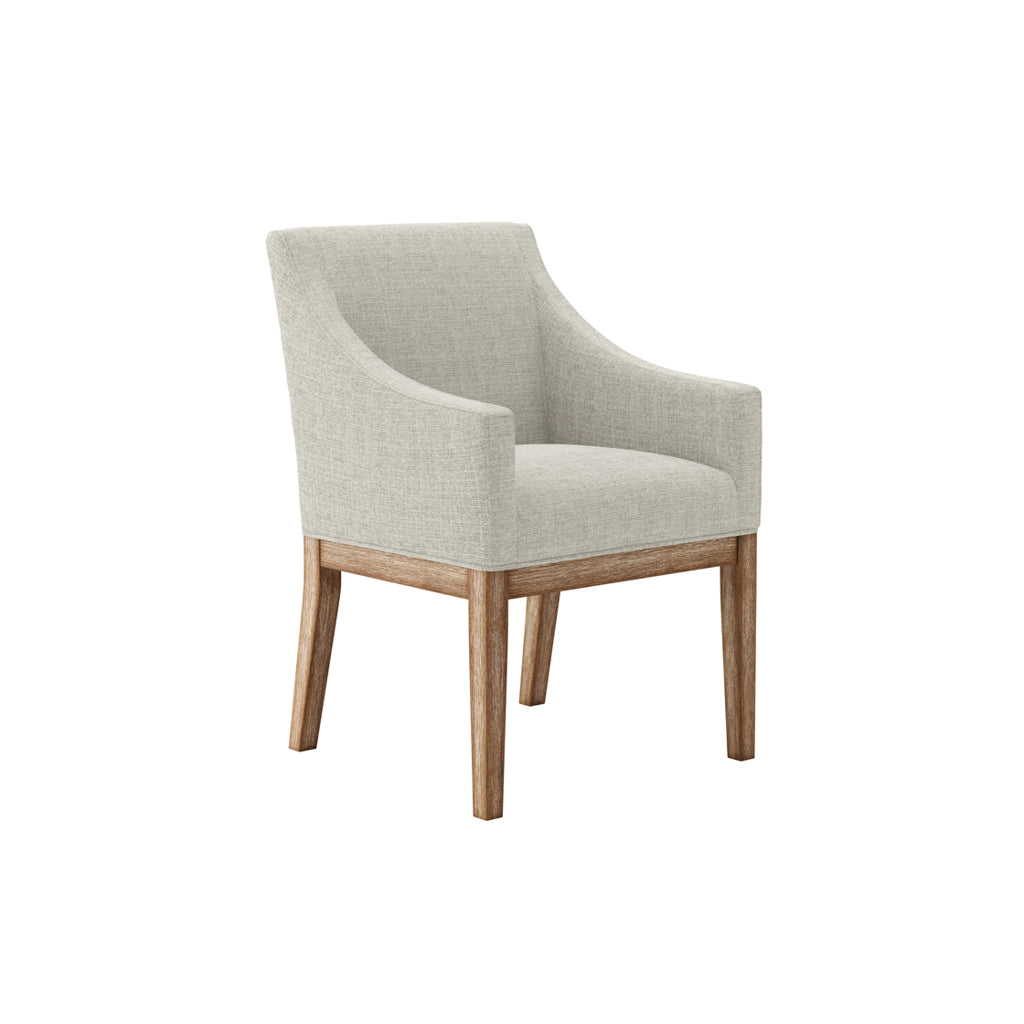 PIPER BISQUE BRUSHED WOOD DINING CHAIR