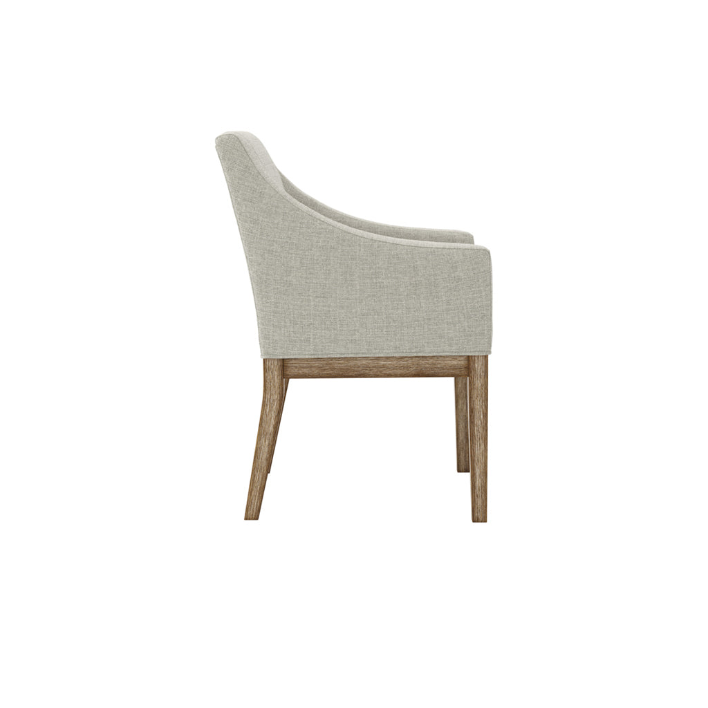 PIPER BISQUE BRUSHED WOOD DINING CHAIR