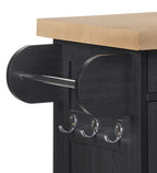 Portland Kitchen Island Black