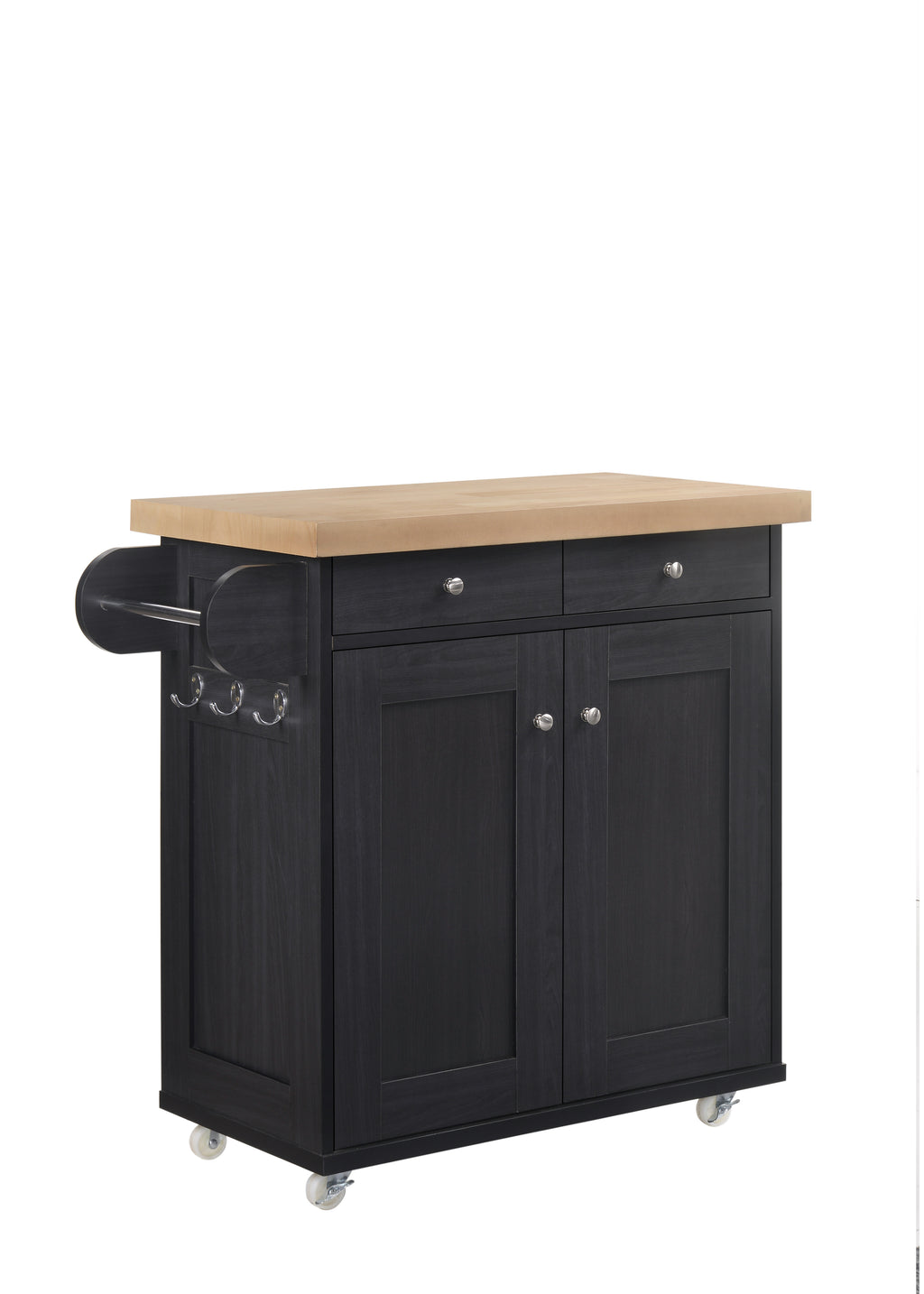 Portland Kitchen Island Black