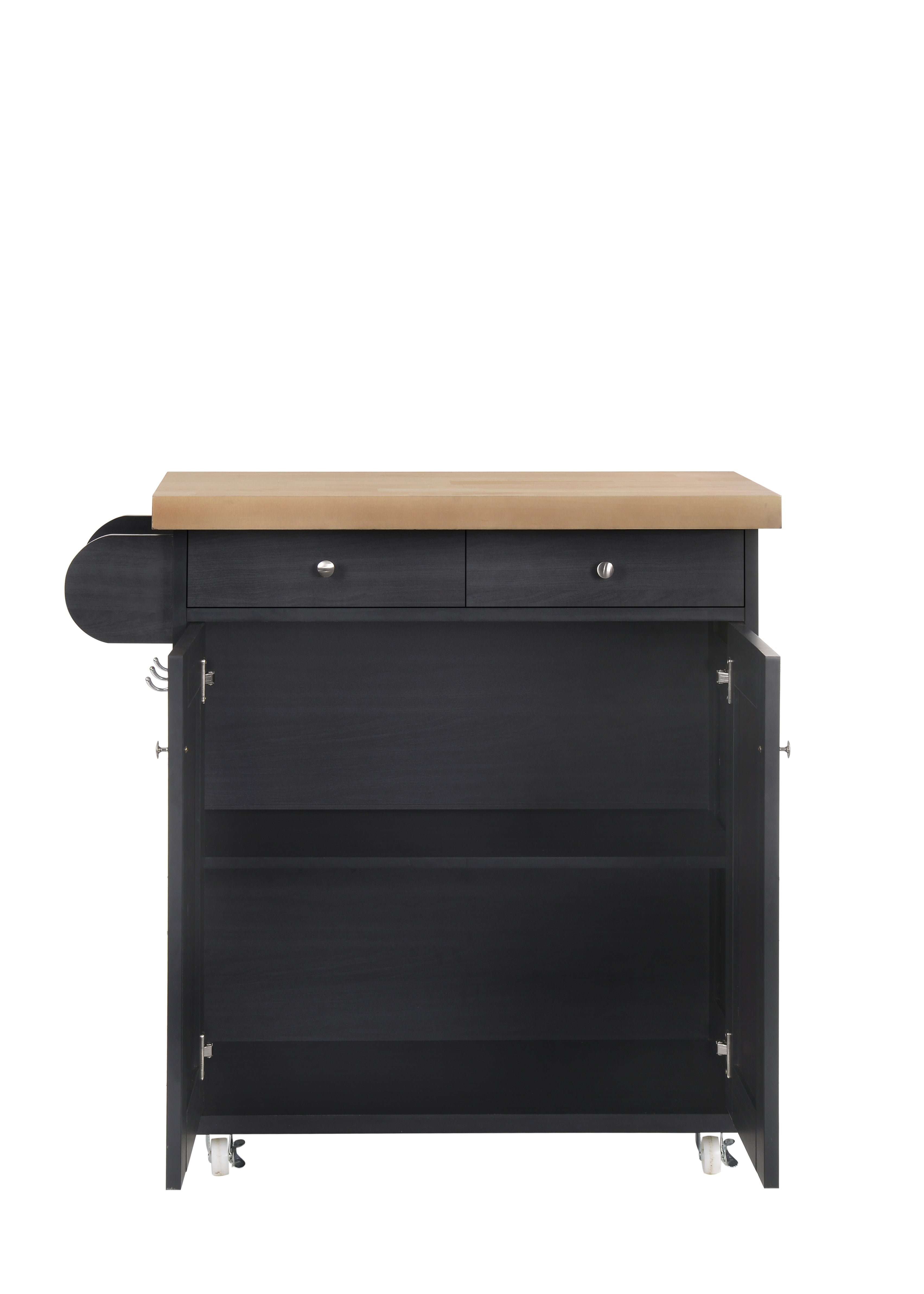 Portland Kitchen Island Black