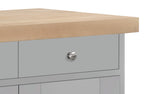 Portland Kitchen Island Grey