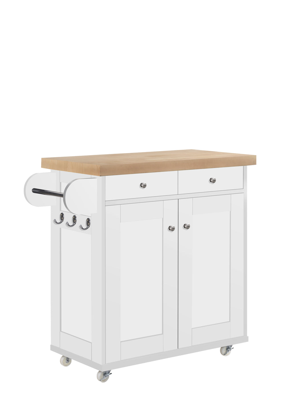 Portland Kitchen Island White