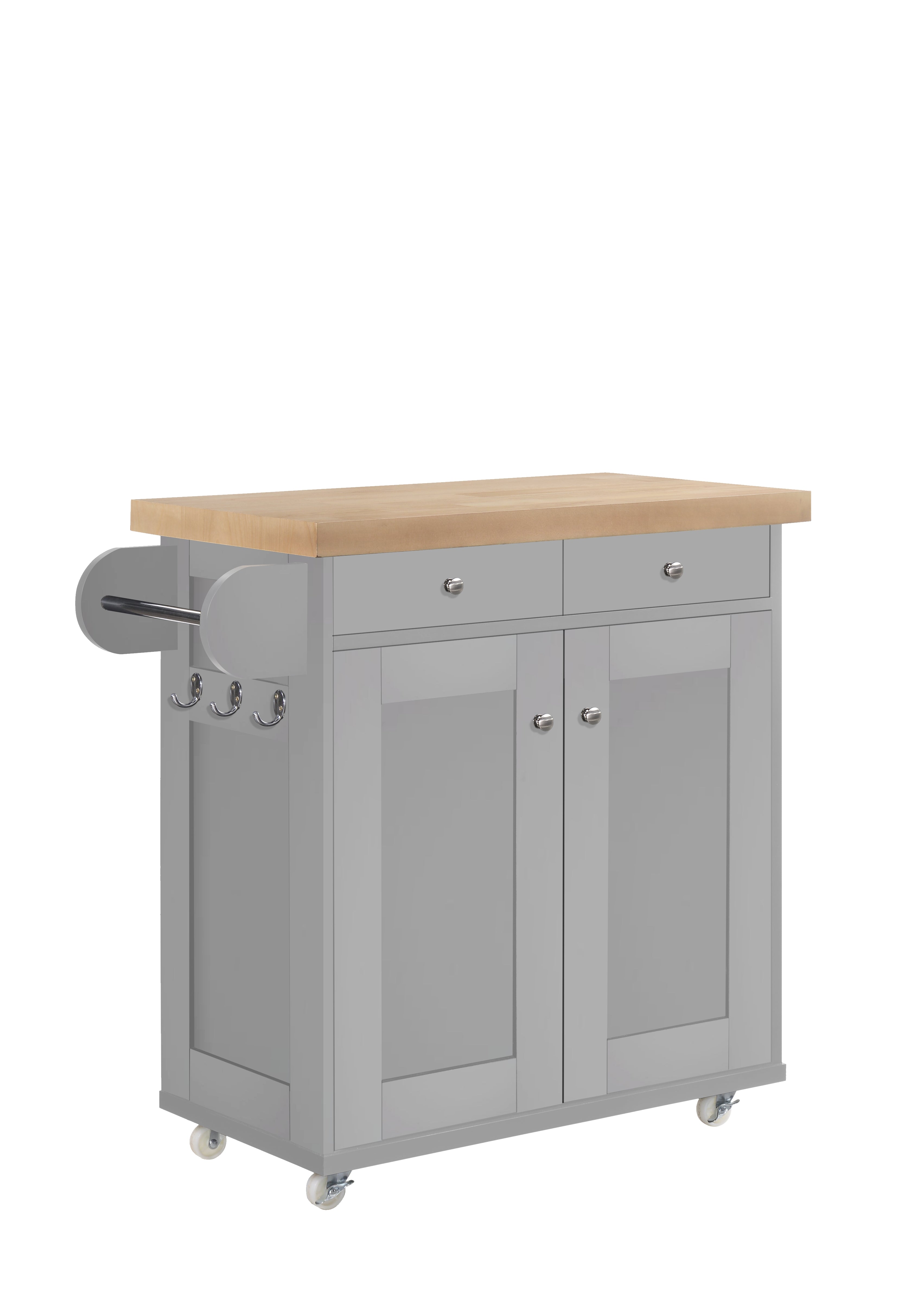 Portland Kitchen Island Grey