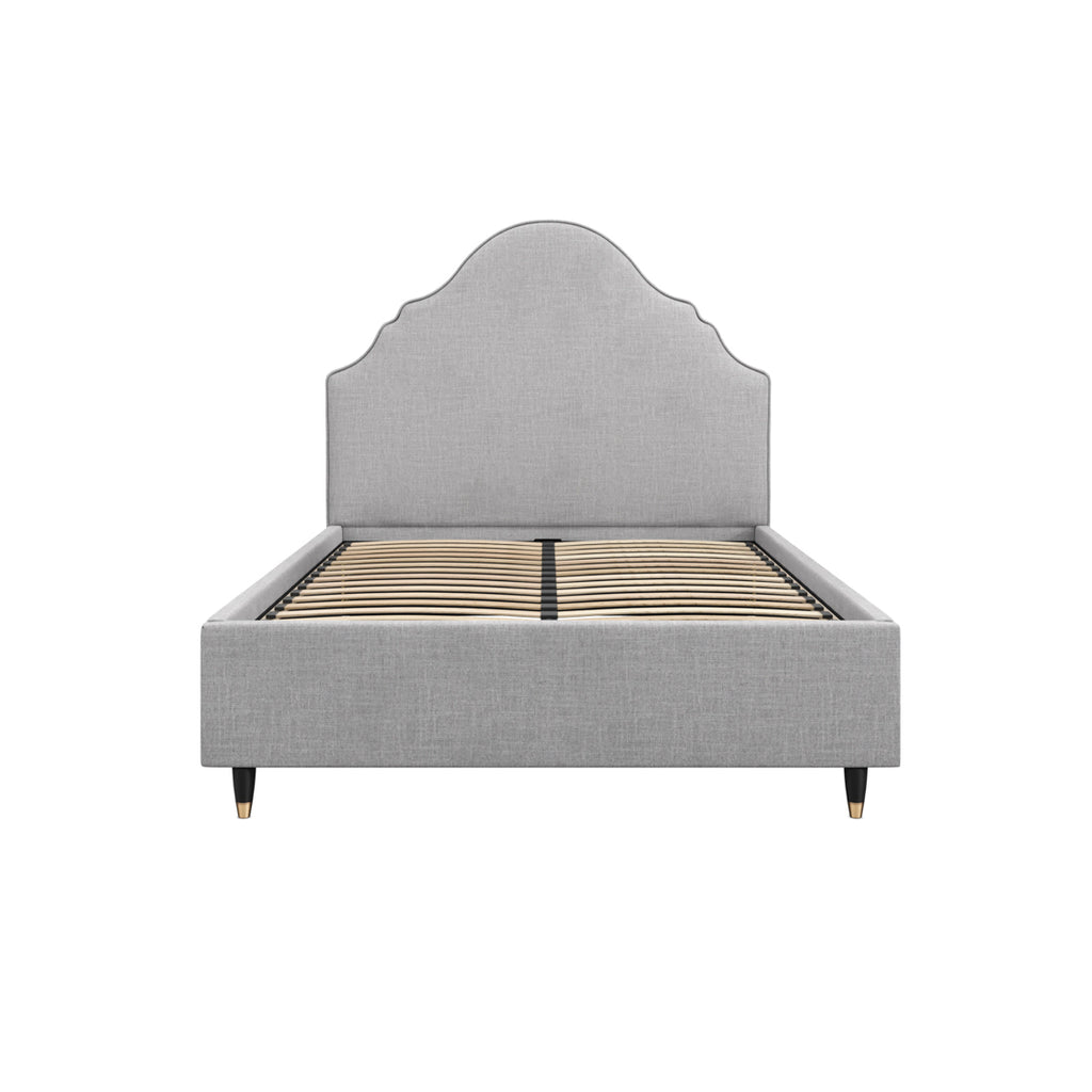 QUINCE LIGHT GREY KING SIZE BED