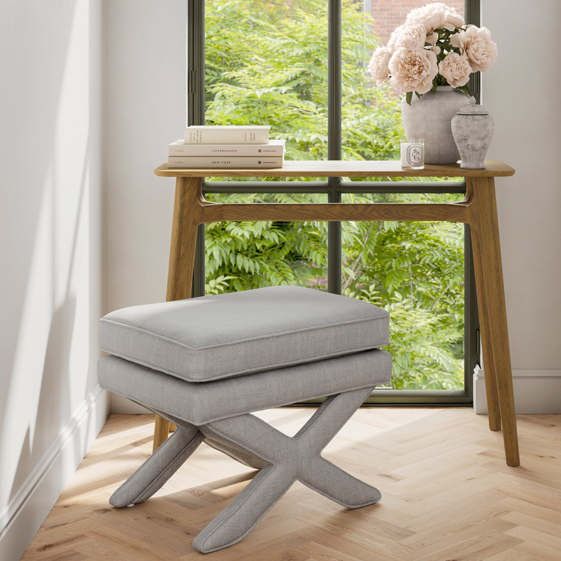 RHODE LIGHT GREY STOOL