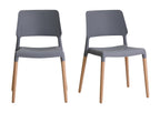 Riva Chair Grey (Set of 2)