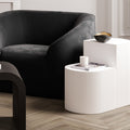 REED WHITE SIDE TABLE