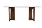 Rinato Dining Table Walnut & White With Sunset Cloud Vein