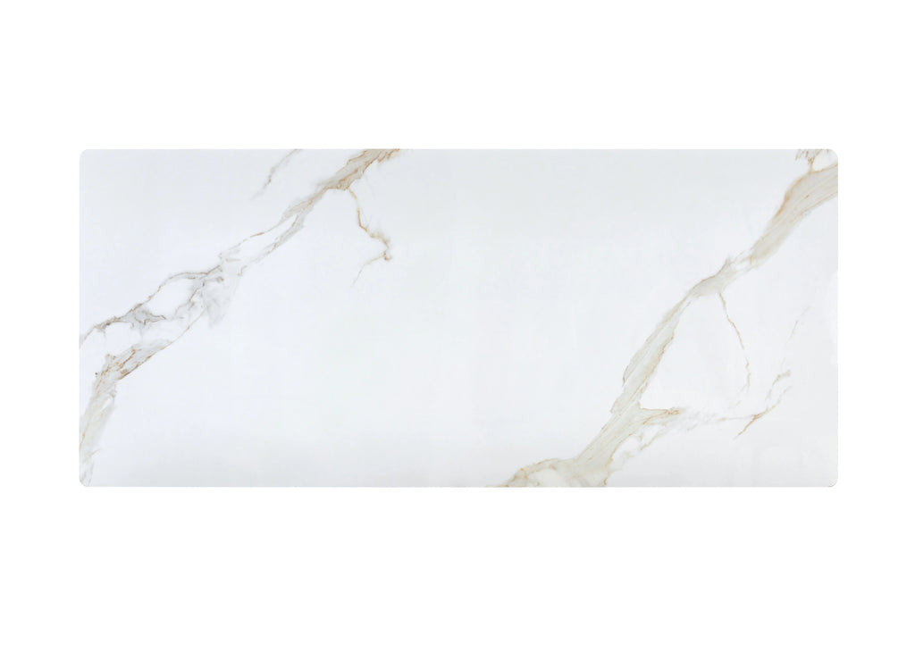 Rinato Dining Table Walnut & White With Sunset Cloud Vein