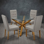 Roma Chair Beige (Set of 2)