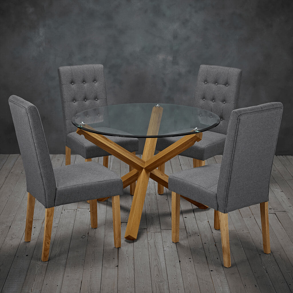 Roma Chair Grey (Set of 2)