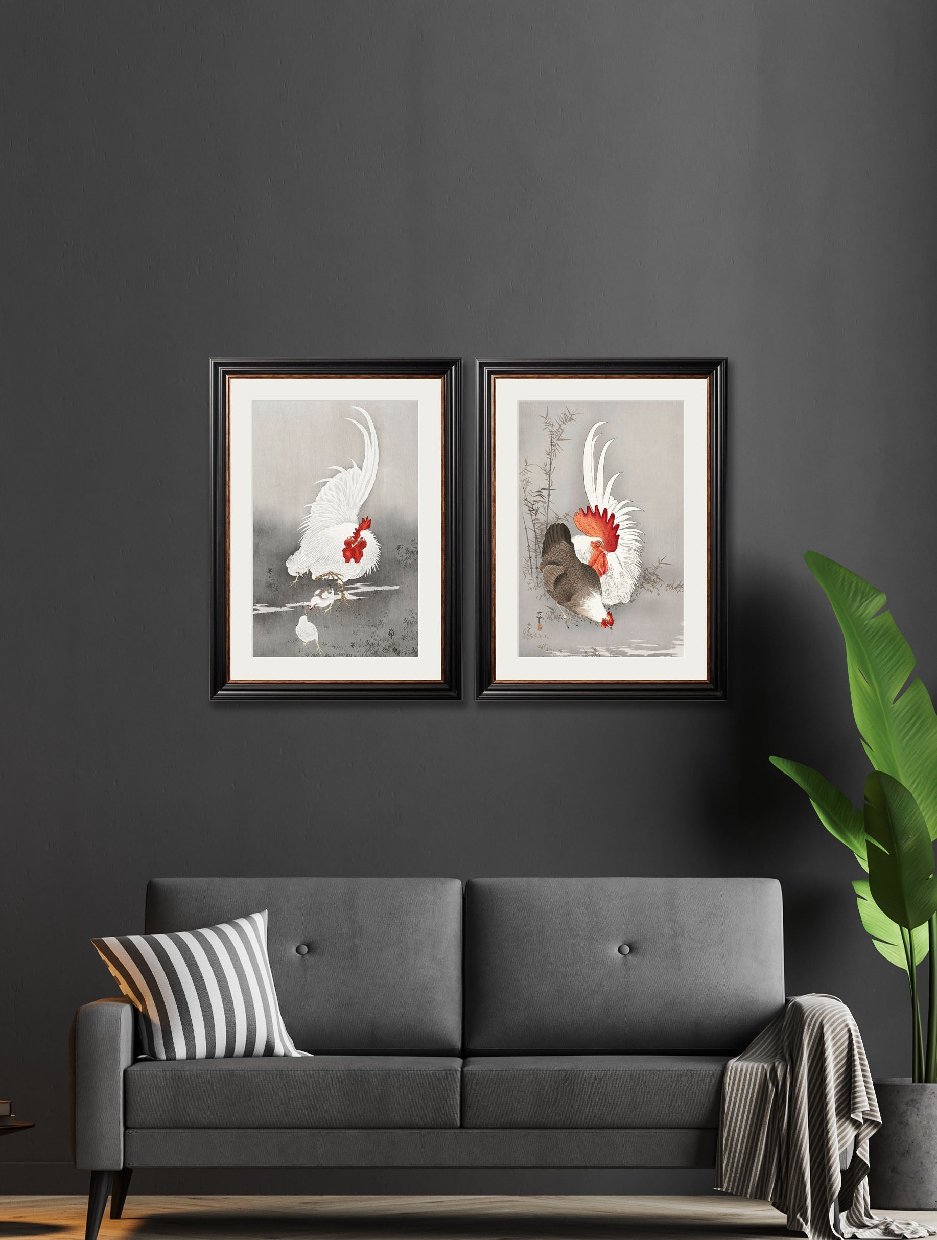 c.1910 Roosters - Ohara Koson