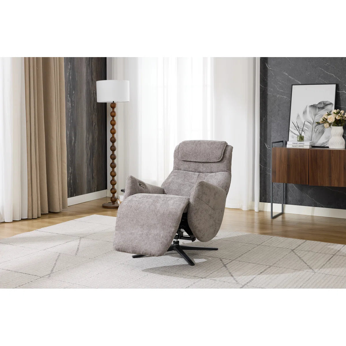 Rowden Swivel Chair With Massage Stone