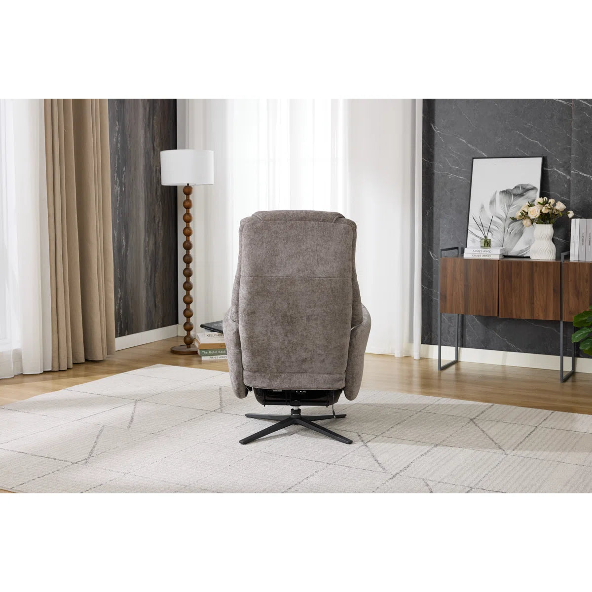 Rowden Swivel Chair With Massage Stone