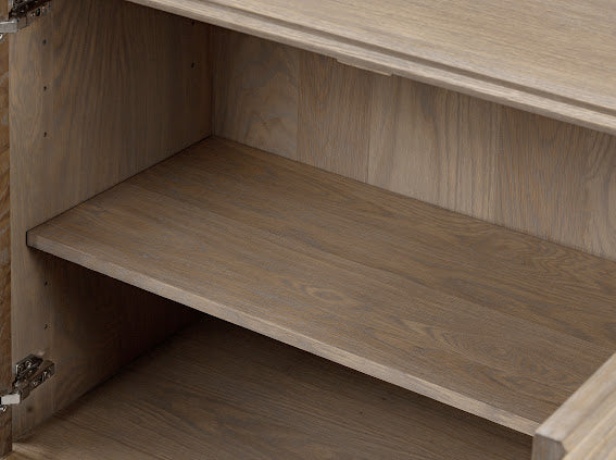 Oakham Ribbed Oak Sideboard