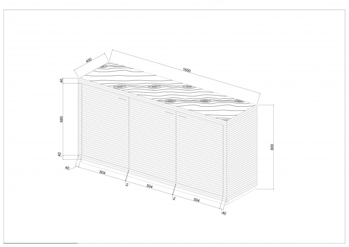 Oakham Ribbed Oak Sideboard